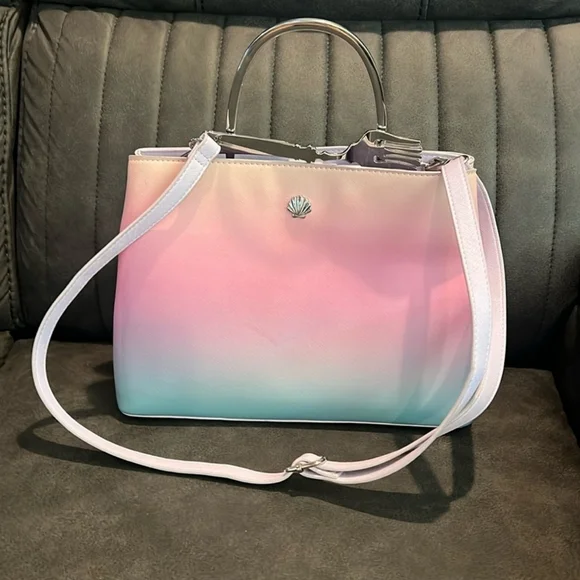 Loungefly cute The Little Mermaid ombre Dinglehopper purse. - Picture 2 of 9